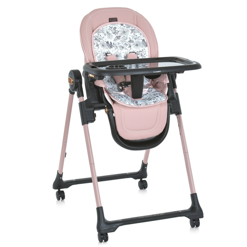 Стільчик для годування El Camino ME 1037-B CRYSTAL (rose gold) Стільчик для годування El Camino ME 1037-B CRYSTAL (rose gold)